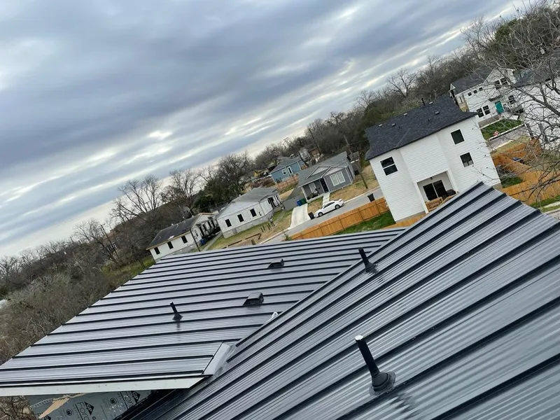 Standing seam metal roof panels with vents for Skylight Repair in Sauk Rapids